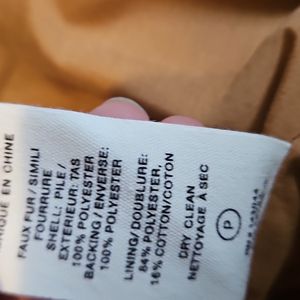 NWOT Anthropologie Avec Les Filles Teddy Sherpa Trucker Jacket in Caramel Brown - Picture 13 of 13